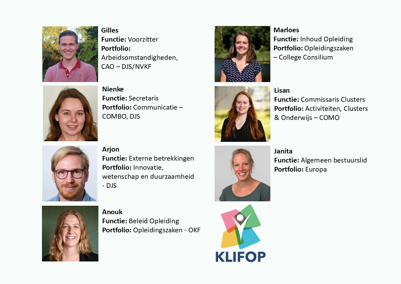 Samenstelling KLIFOP bestuur